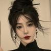 Moon Earrings Aesthetics Earrings Chinese Style Jewelry Dangle Earrings Plastic Texture for Fashionable Youthful Women