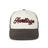 HW-BC240B : Heritage Logo Bio Washing Cap_Cream Brown