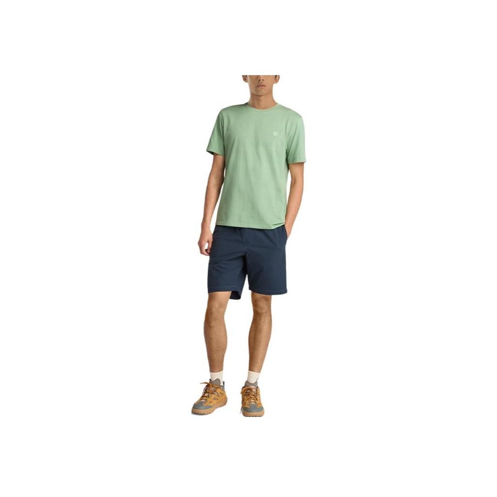 Timberland Short Sleeve Outdoor Breathable Loose T-Shirt Men Tops Green-Bay A6DKUEC6