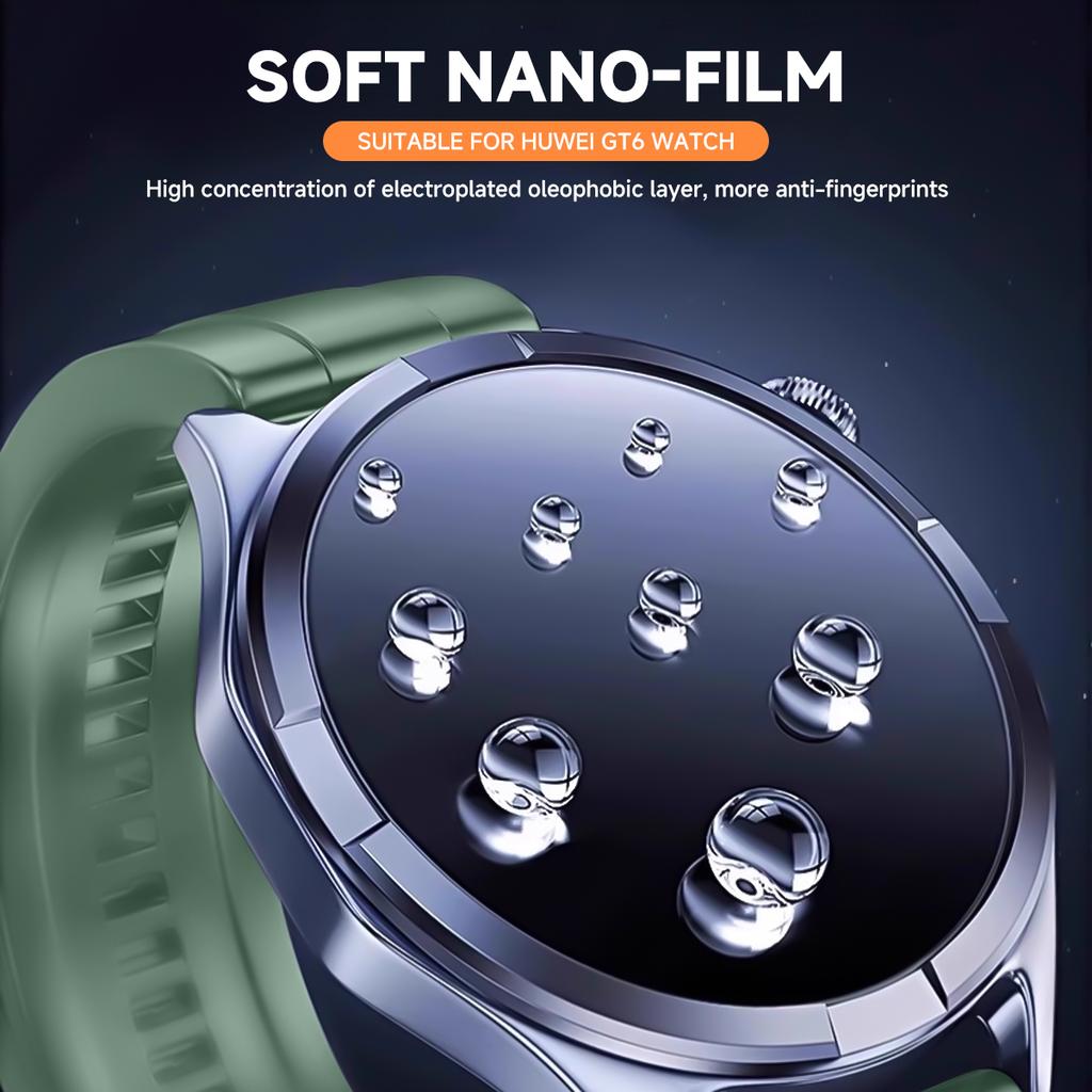 Hydrogel Film for Huawei Watch GT 6 Pro 41mm 46mm Screen Protector, for GT6 HD Full Coverage Soft Protective Film Accessories