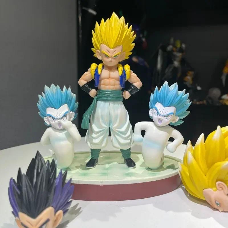 

Gotenks Figure Trunks Son Goku In One Ghost Squad 3 Heads Anime Figurine Pvc Model Statue Decora Collection Toy Gift різнокольоровий
