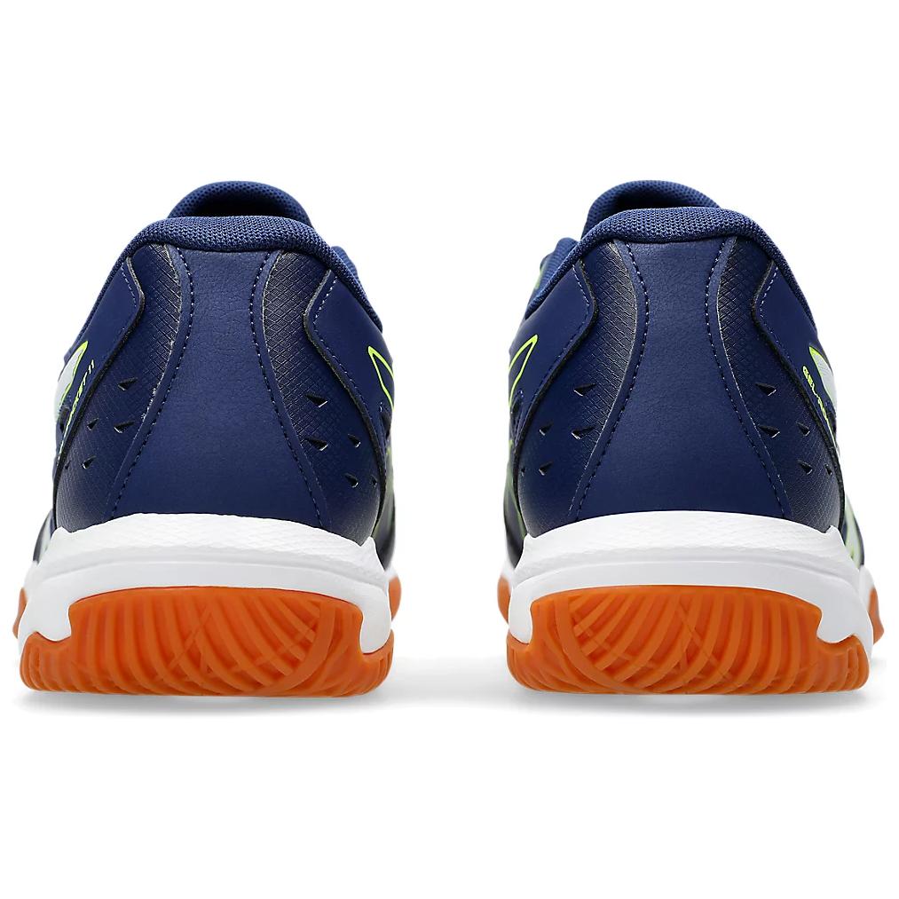 New Asics Gel Rocket 11 Low Top Training Shoes Unisex Blue Yellow 1073A065-403