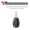 2 Button Tpu Car Key Case Cover For Renault Trafic Clio Duster Logan Dacia Sandero For Nissan Terrano Almera Protector Keychain