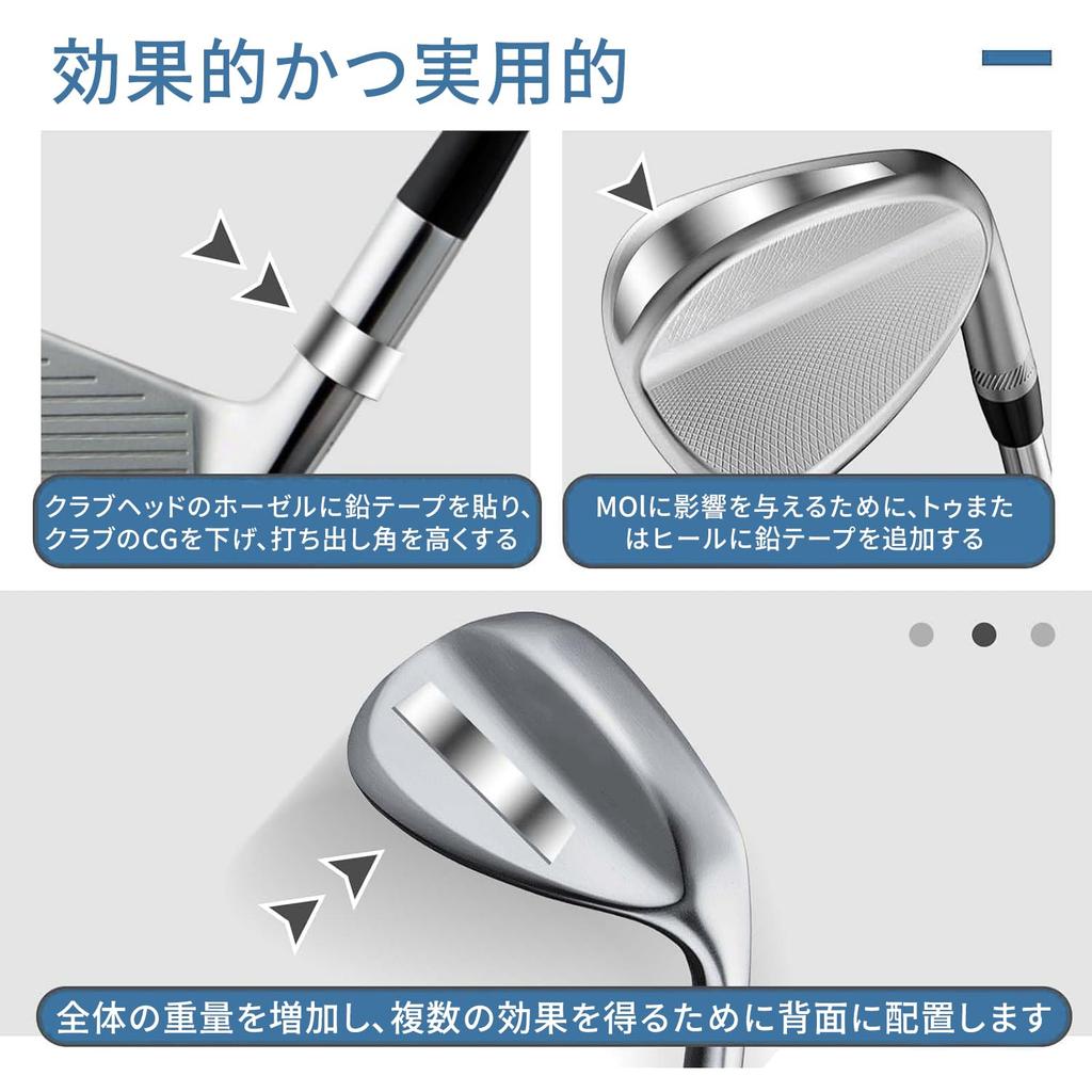 Durable Golf Lead Weighted Lead Compatible with Tennis and Golf Clubs Portable, Tape, 30g/50g Roll, Badminton, Rackets, (30g)