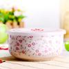 6 inch, bone china, ceramic rice bowl, lunch box for kids, food contain, for buffet and party dessert serving, microwave safe
