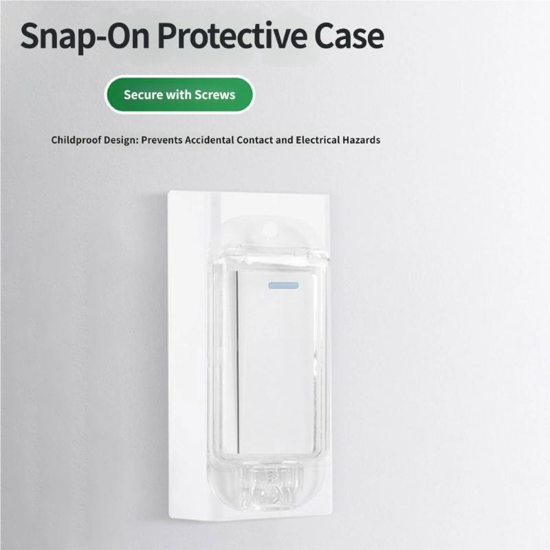 Plastic Light Switches Guard Cover Replacement Rocker Switches Cover Home Protections Wall Switches Guard Simple Installation