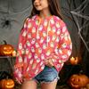Kids Casual Halloween Print Hoodie for Holiday and Everyday Wear