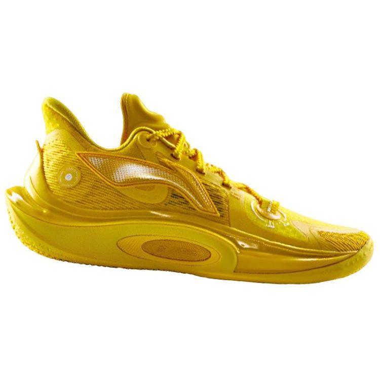 Li Ning Sonic 11 Comfortable Versatile Shock Absorption Non-Slip Wear-Resistant Low-Top Basketball Shoes Men sneaker Yellow ABAT021-9