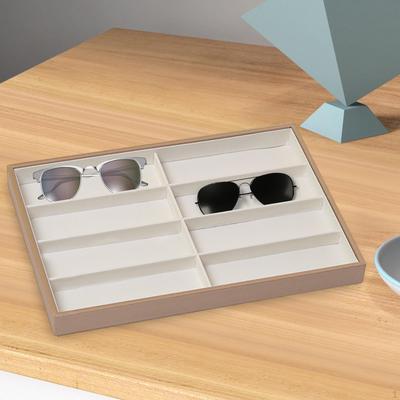 Sonnenbrillen Organizer Box Uhrenhalter Ablage Mehrzweck Brillen Aufbewahrungskoffer für Schlafzimmer