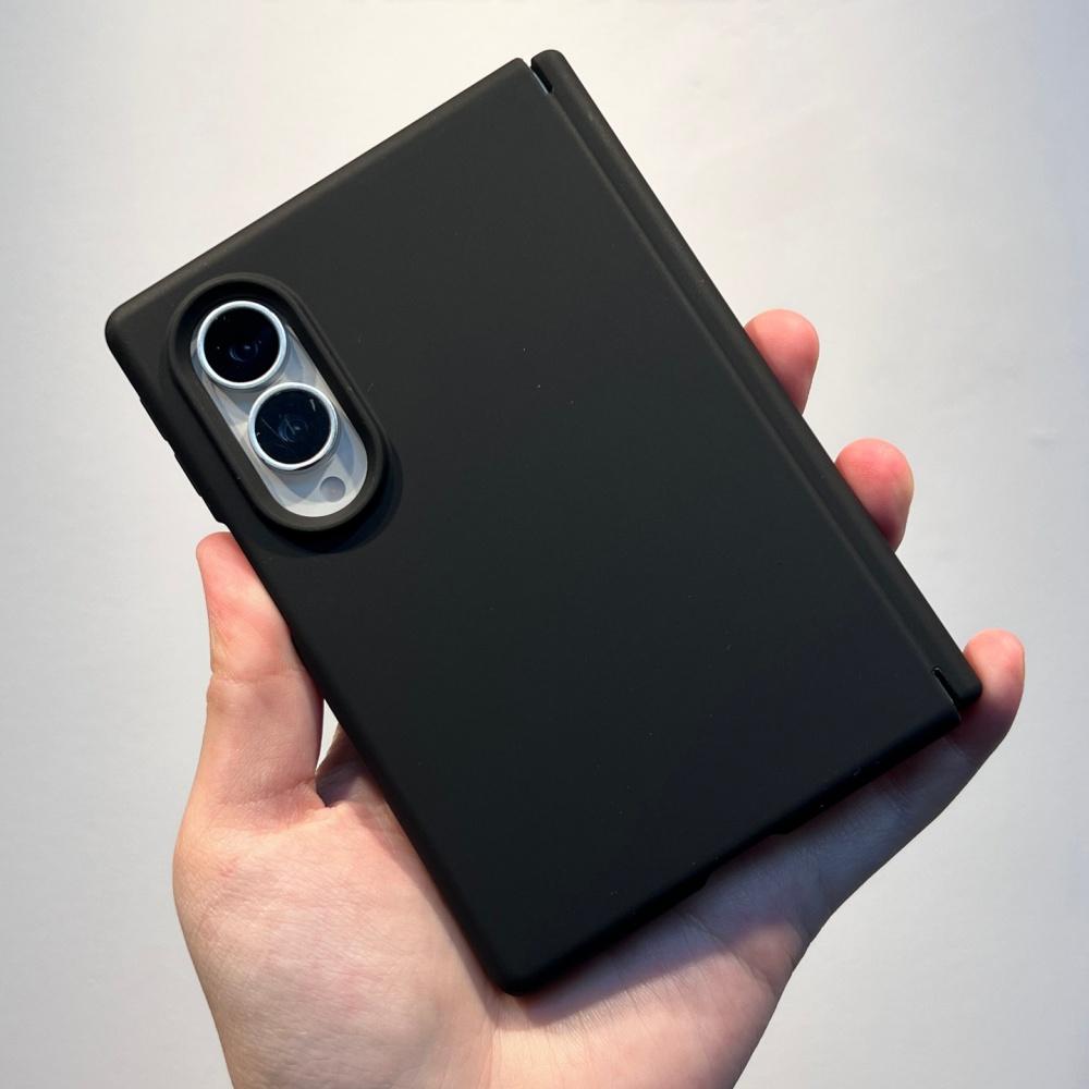 Matte Liquid Silicone Magnetic Phone Case For Samsung Galaxy Z Fold 8 Ultra Hinge Protection For Magsafe Wireless Charging Cover