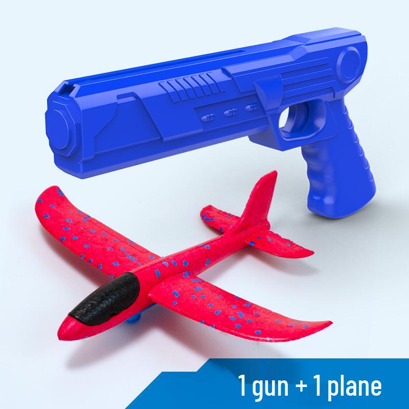 Handheld Light-up Foam Airplane Catapult Toy for Kids & Parents