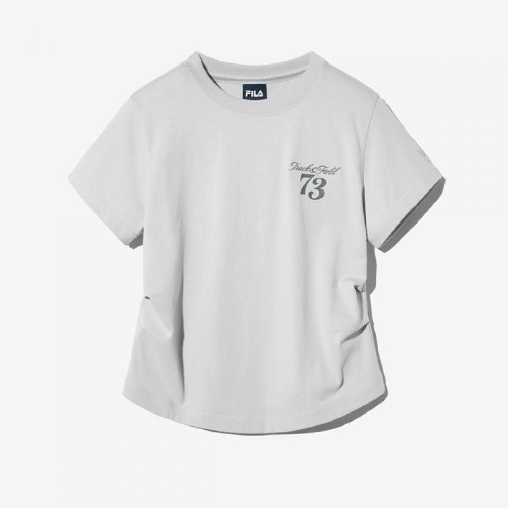 Fila Shirring Crop ShorT Sleeve T CGY/W90