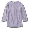 Foxfire TS Leaf Jacquard Crew Size Shirt, 7/S, Women's, Lavender, 8215411, Moisture-Wicking, Quick-Drying