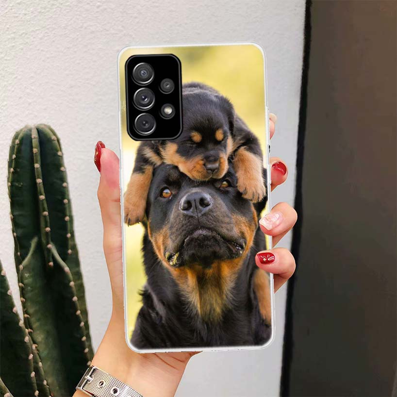 Rottweiler Dog For Samsung Galaxy A16 A15 A14 A13 A56 A55 A54 A53 Phone Case A36 A35 A34 A33 A26 A25 A24 A23 A05S A04S A03S A15