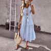 Women's Slim-Fit Elegant Striped Dress