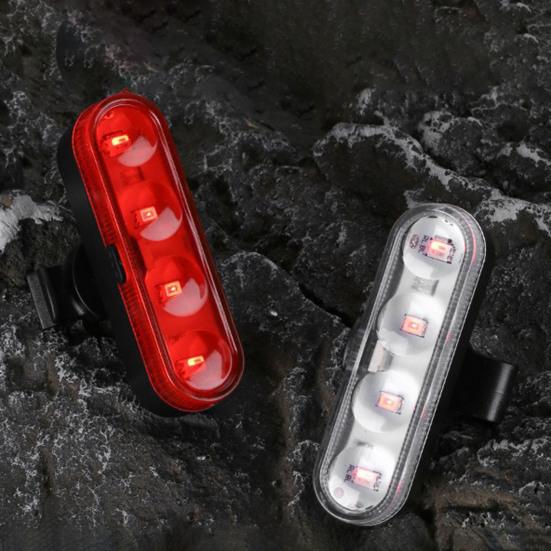 Bicycle Tail Light Waterproof Modes Adjustable USB Rechargeable Universal MTB Road Mountain Bike Night Riding LED Safety Warning Rear Lamp