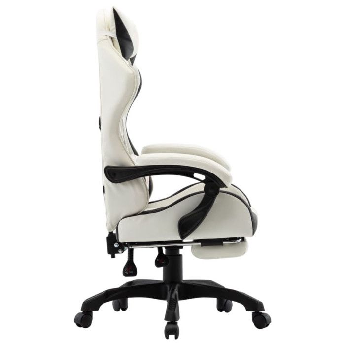 VidaXL Gaming Armchair with Footrest Reclining Chair Computer Armchair Work Office Interior Black and 287995