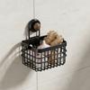 Suction Cup Hanging Kitchen Baskets Grid Design Hanging Onion Storage Box  Vegetable