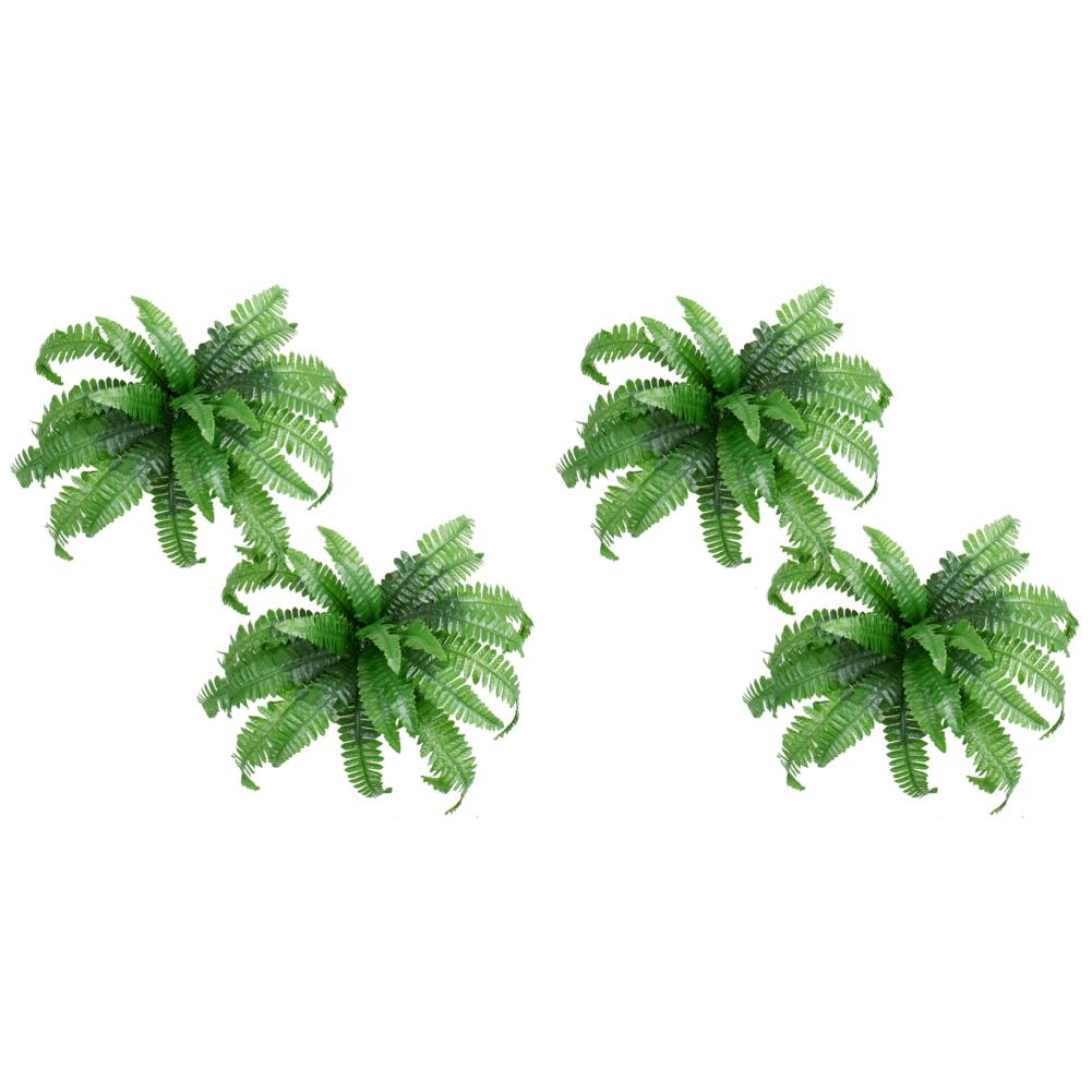 

2Pcs Artificial Boston Fern Fake Fern Bush Plant 21 Inch for Office Garden Decor