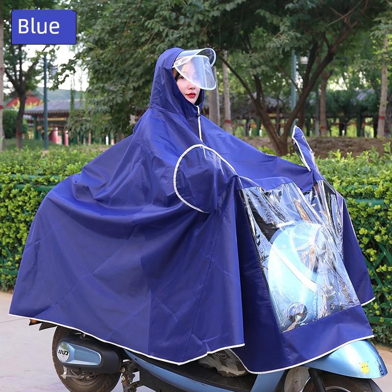 New Model Electric Vehicle Rain Poncho with Single/Double Brim XL Adult Large Size Riding Raincoat Single-Person Outdoor Foot-Covering Motorcycle