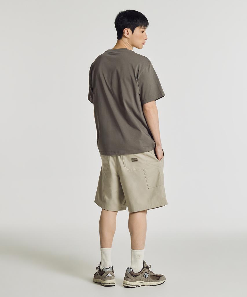 Nyuballanseu Nbneg21443 / Uni Essential Signature Short Sleeve T-Shirt (Gray Khaki)