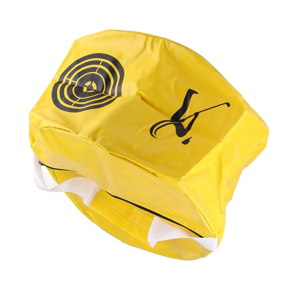 Golf Swing Training Aids Smash Impact Contact Power Golfer Practicing Bag Yellow