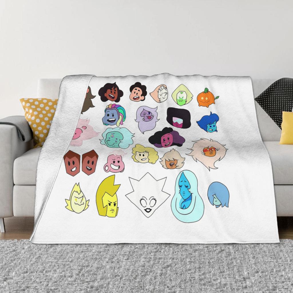 Steven Universe Heads Blanket Super Soft Flannel Sofa Throw Blanket for Couch Bedding Office Throws Bedspread Quilt