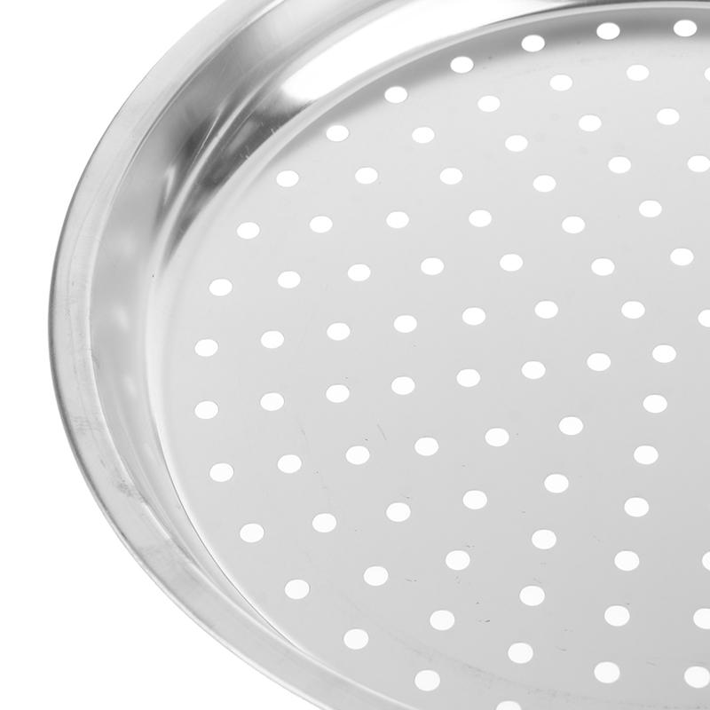 28/30/32/34Cm Stainless Steel Round Steamer Durable Dumplings Fish Steaming Tray Thickened Steamer Kitchen Cooking Gadgets