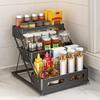 Adjustable 3-Tier Countertop Kitchen Spice Rack