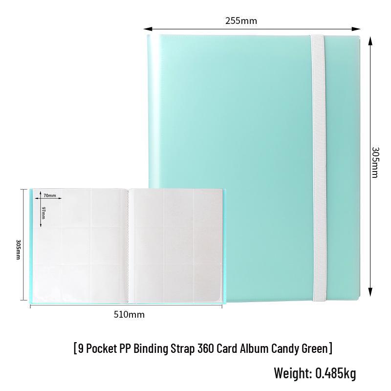 9-Grid Large Capacity 360 Card Slots Album for Game and Ultraman Cards