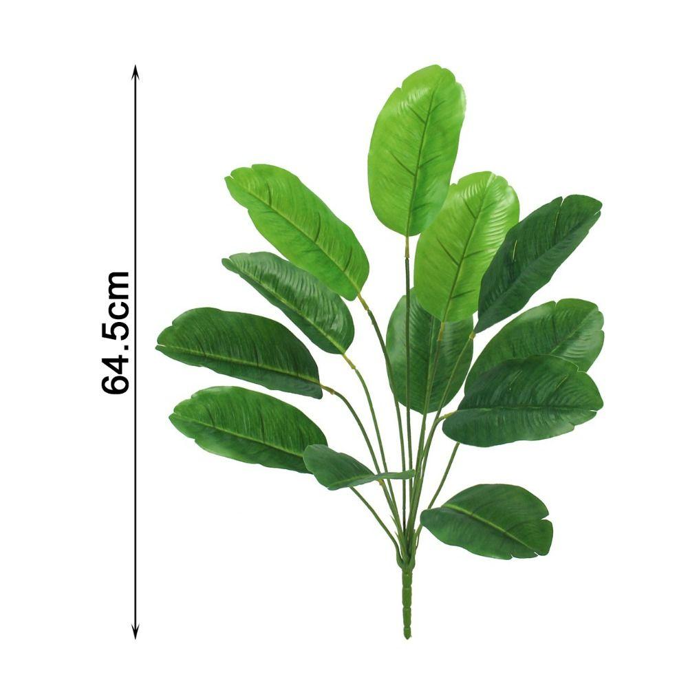 Material Plástico Plantas Artificiais Tamanho Grande Plantas Falsas Folha de Bananeira Artificial Decoração de Festa