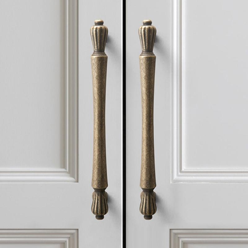 Pack Of 4 Antique Brass   Cabinet Pull Vintage French Style Handles Multiple Type for Option for Kitchen & Bathroom