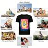 Cute Vintage Record Player Print Casual Top Unisex Loose Breathable Trendy Short Sleeve T-Shirt Pure cotton T-shirt
