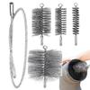 Chimney Cleaning Brush Stainless Steel Burning Stove Pipe Brush Flexible Blockage Unclogger Fireproof Complete Tool For Dryers