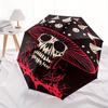 1pc Mushroom Skull Automatic Open/close Leisure Umbrella, 8-Rib Sturdy Structure, Portable Travel Umbrella, Parties, Everyday Use, 11133