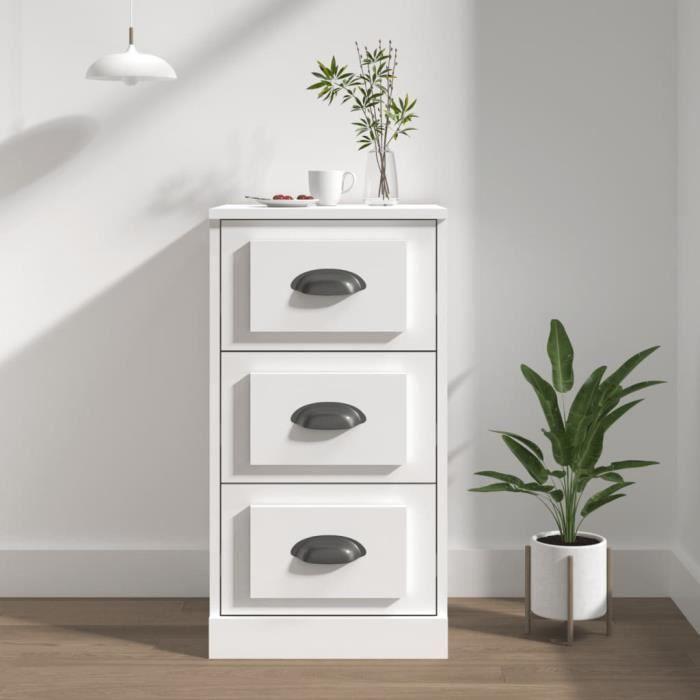 VidaXL Buffet blanc 36x35,5x67,5 cm bois d'ingénierie 816216