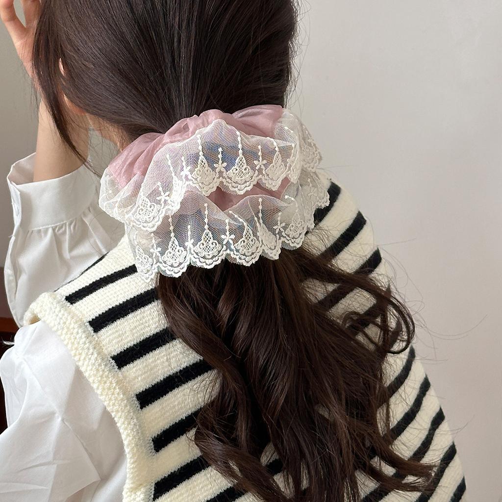 Large Big Elastic Hair Bands Accessories for Women Girl Ties Korean Rubber Fascinators Elegant Vintage  Gift Kpop Adults New