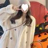 Cappotto Lungo con Collo a Revers Autunno e Inverno Pelliccia Sintetica di Coniglio Ispessito Caldo Temperamento Cappotto di Pelliccia