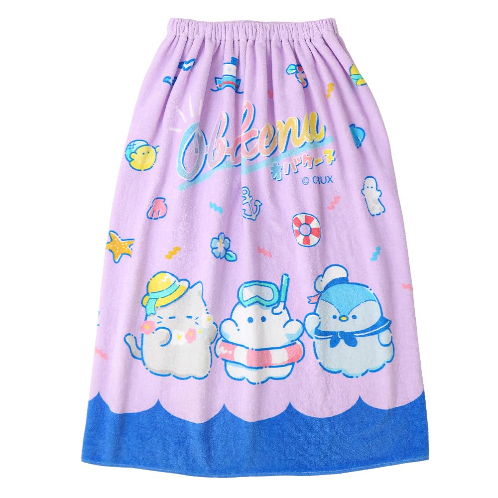 

Пляжное полотенце 80 см Obakenu Mochimochi Panda Детское пляжное полотенце для девочек Полотенце-пончо Хлопок С именной биркой Лавандовый 80 см [SANTOWA] Детское 100%