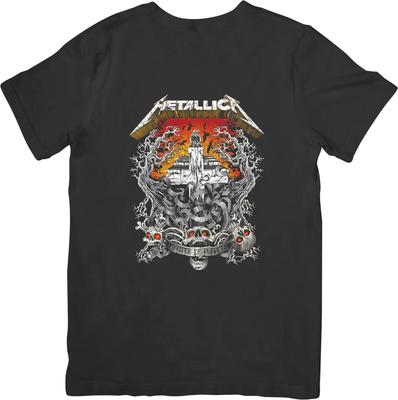 Metallica Musica Vestibilità Unisex per Uomo e Donna Maglietta in Cotone di Qualità Nera