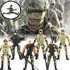 Kids Toy 6pcs Army Soldier Playset Game Realistic Figure Boy Gifts Christmas