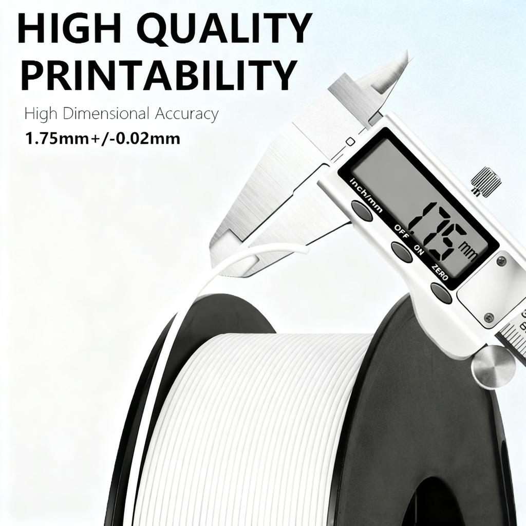 KELEIDI Factory PETG PLA ABS Filament 1.75mm 1kg(2.2lbs) Dimensional Accuracy Probability +/- 0.02 Mm 3D Printers