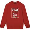 Fila Da Da Long Series New Year Pullover 2024 Spring Sweatshirt Unisex Tops Legendary-Red F11U419201FRD
