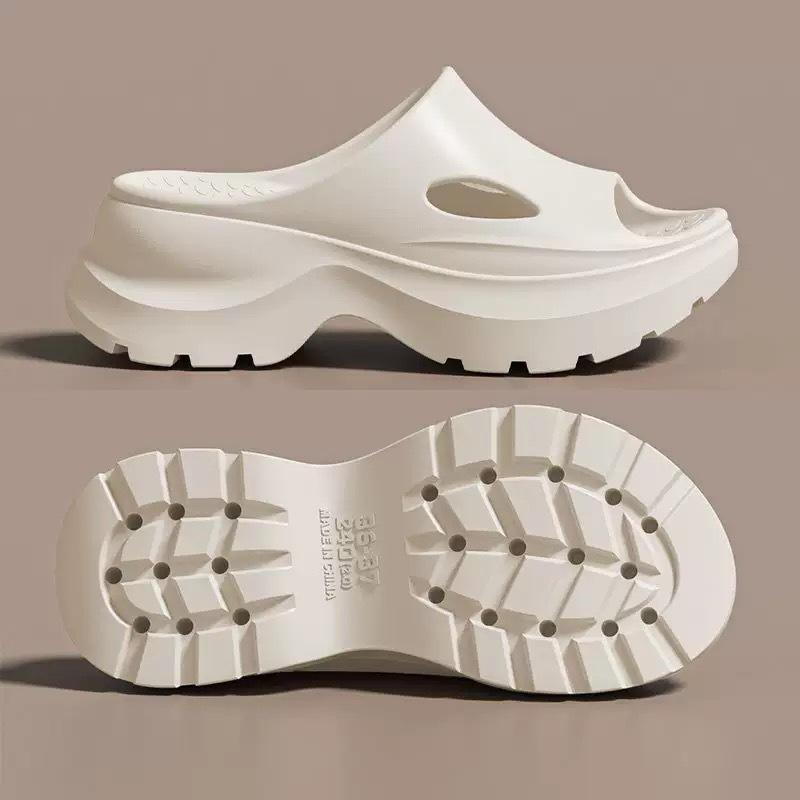 Super Thick-bottomed Cool Slippers Summer Indoor Home Non-slip and Deodorant Outer Wear Fashionable Height-increasing Cool Slippers
