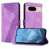 For Google Pixel 8a Leather Case 7-Shaped Pattern Wallet Stand Shockproof Phone Cover