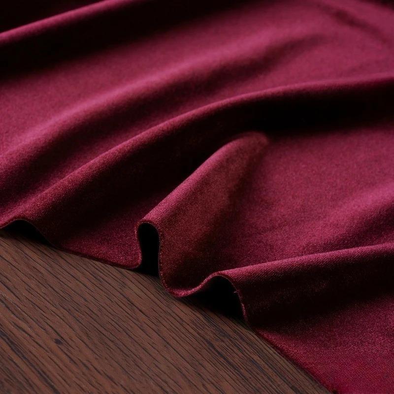 100x155cm Stretch Velvet Fabric Diamond Luster Cloth Soft Upholstery TextilesDiy Velour for Sofa Curtain Background