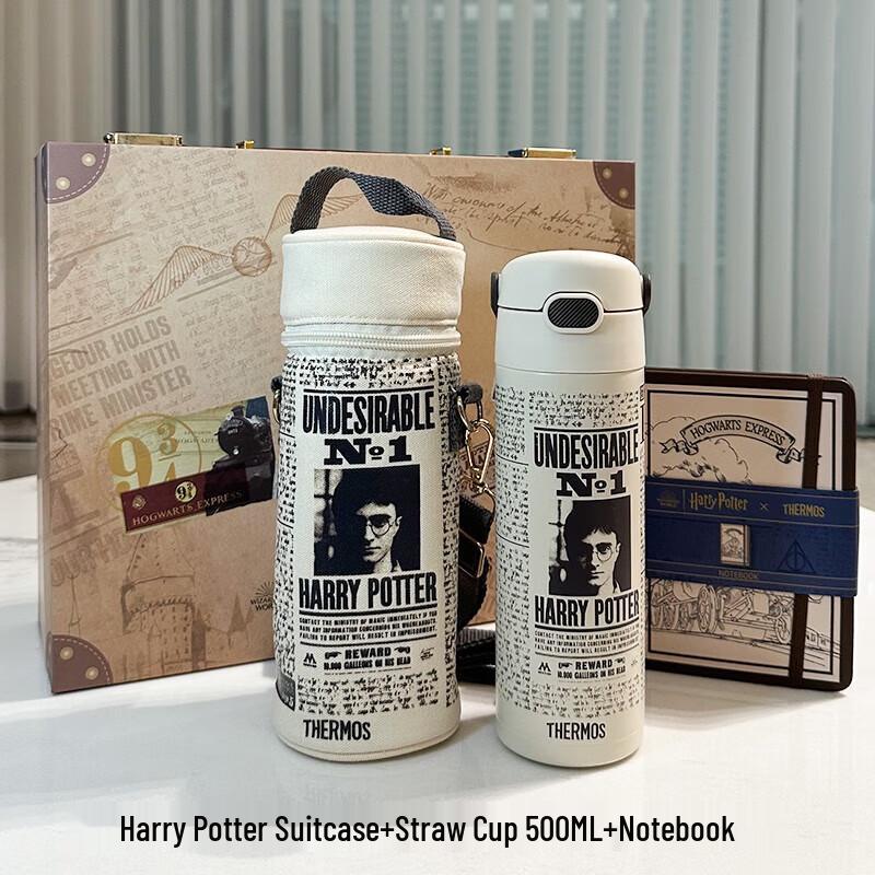 Thermos Harry Potter Dětský termo hrnek s brčkem Dárková sada