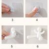 3pcs Creative Wall Shelf Organizer Cartoon Key Storage Rack Hair Accessories Hooks  Closet