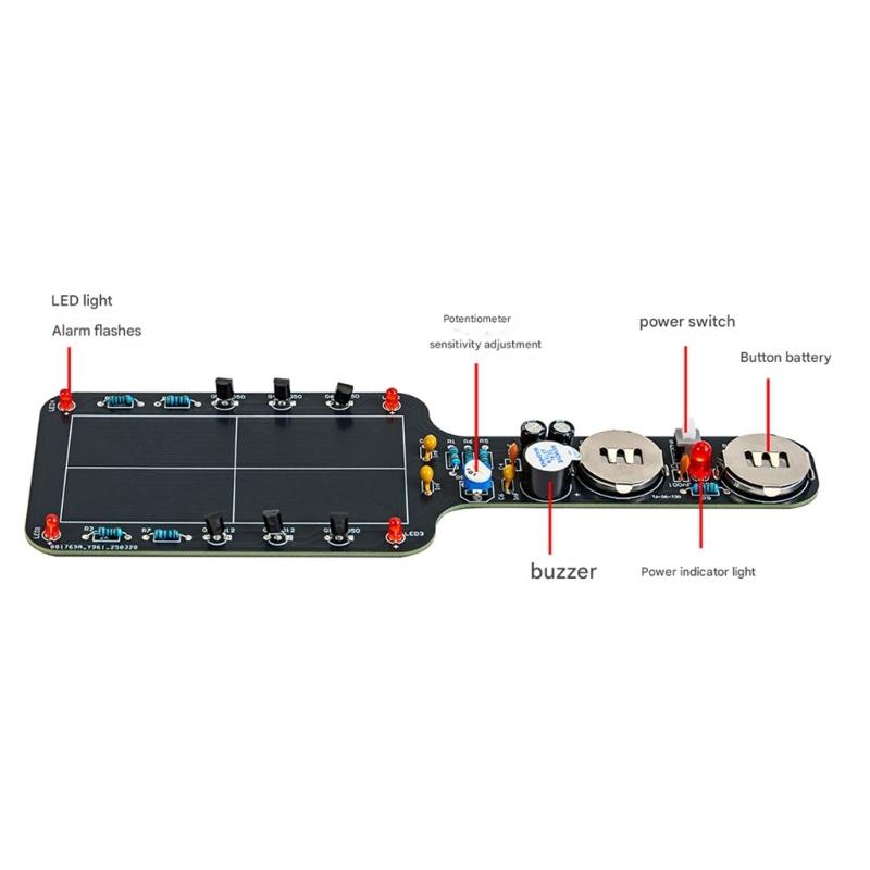 Professional Handheld Metal Detection Module With Buzzer Alarm Detector Welding Practice Part Building Accessories