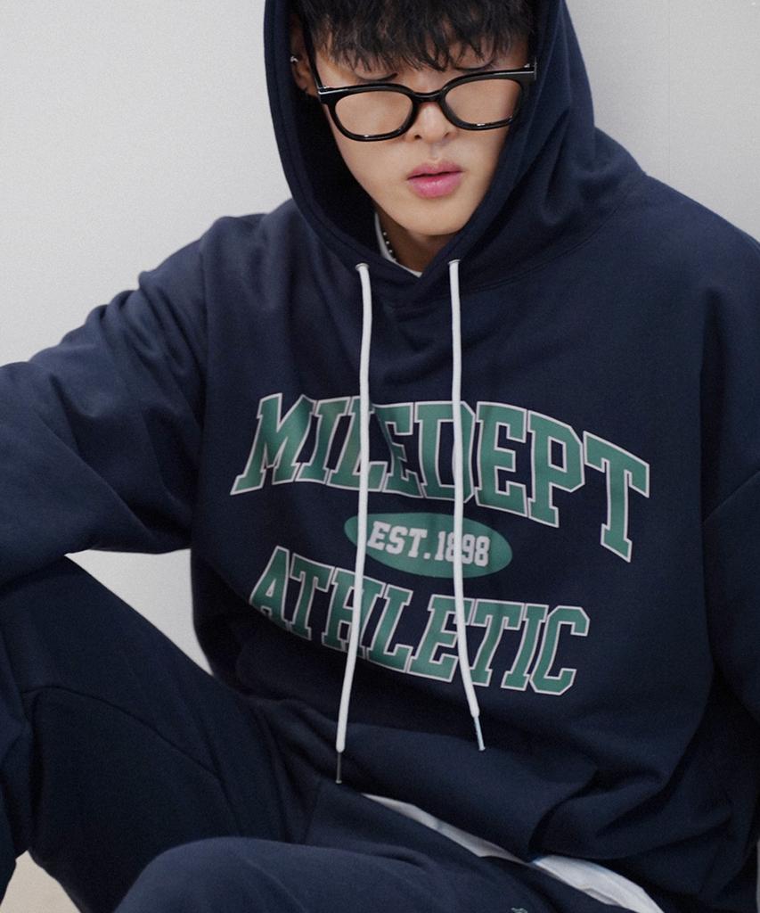 Mile Dept Sweat Hoodie [Navy]